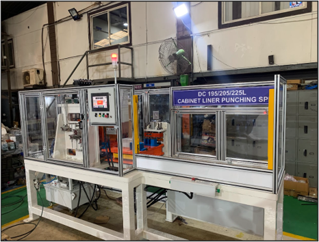 DC 220L Cabinet Liner Punching SPM